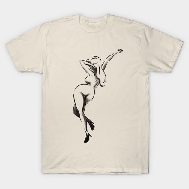 Nude (virgin art) T-Shirt by superdoop